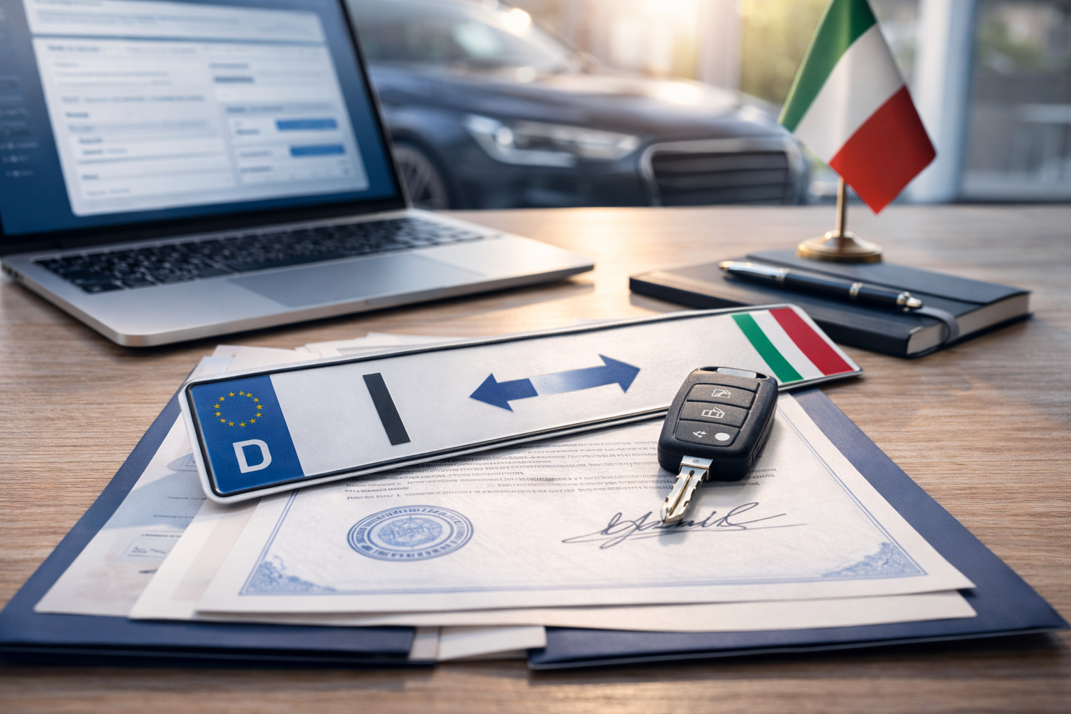 Nazionalizzazione di un veicolo estero in Italia: procedura, differenze tra UE ed extra UE e Documento Unico
